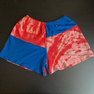 Reworked patch work vintage Tommy Hilfiger shorts